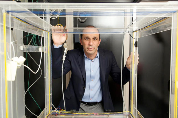 Paul Glimcher, a neuroscientist at NYU, has developed a model for how we make economic decisions and why we sometimes make poor ones. He’s shown here with a device that tracks eye movement, which scientists use to study decision-making in animals.