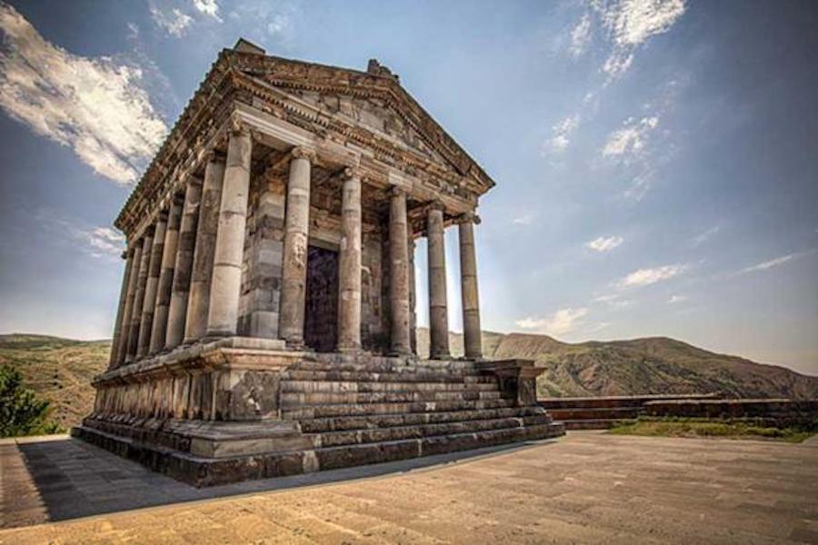 The Temple at Garni dedicated to Mithra.