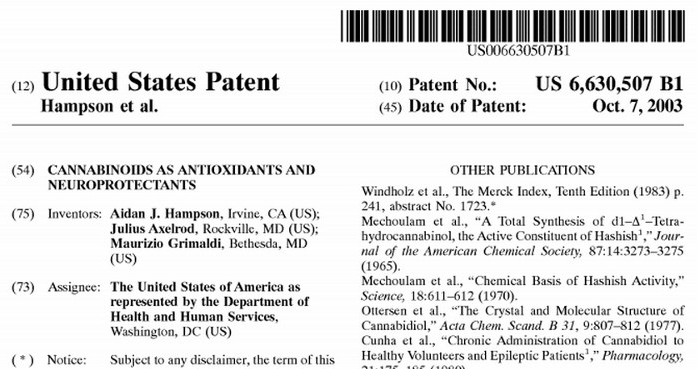 Marijuana US Patent