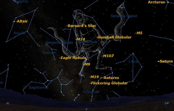 Ophiuchus Star Map